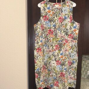 J. Jill Multicolor Floral Mini Dress